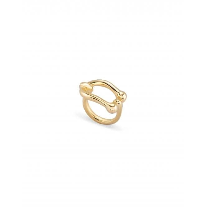Serotonin 18k Gold Plated Ring ANI0808ORO