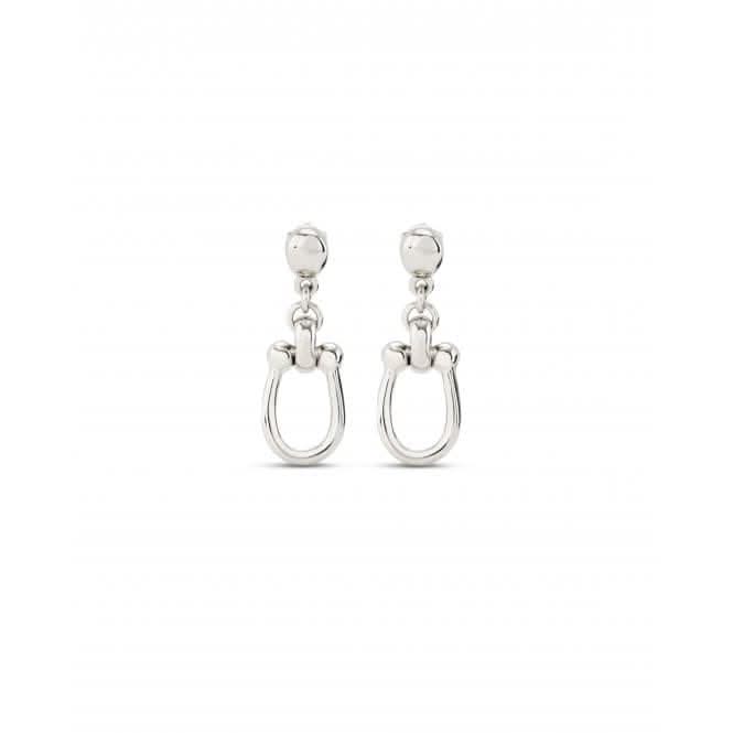 Serotonin Silver Plated Medium Link Earrings PEN0944MTL0000U