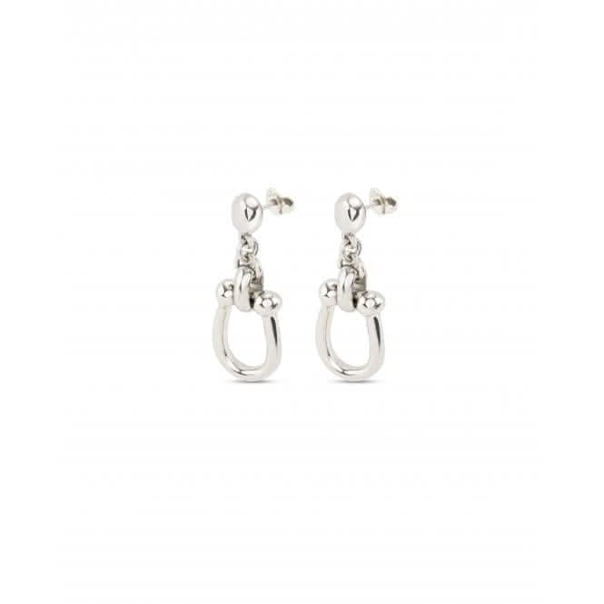 Serotonin Silver Plated Medium Link Earrings PEN0944MTL0000U