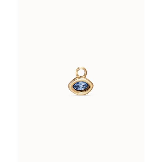 Shine On Me Charm Blue Faceted Crystal Piercing Charm CHP0027AZUORO0U