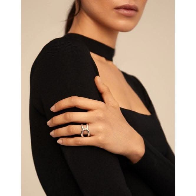 Shortcut Silver Metal Ring ANI0627MTLUNOde50ANI0627MTL00009