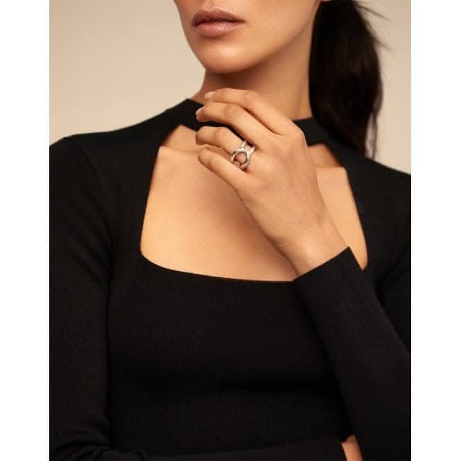 Shortcut Silver Metal Ring ANI0627MTLUNOde50ANI0627MTL00009