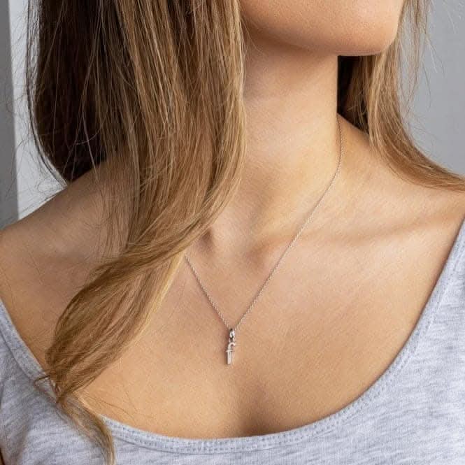 Signature Skript Lowercase f Charm Pendant 9197RPF