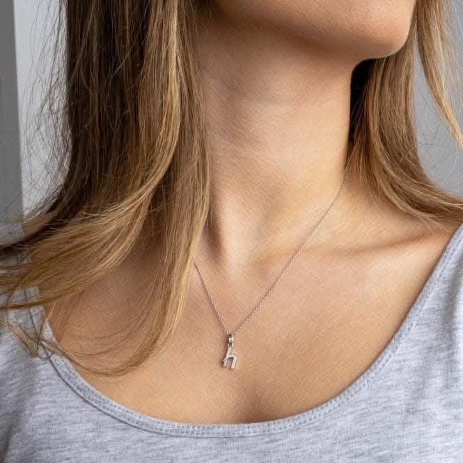 Signature Skript Lowercase h Charm Pendant 9197RPH
