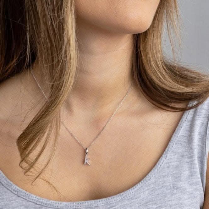 Signature Skript Lowercase k Charm Pendant 9197RPK