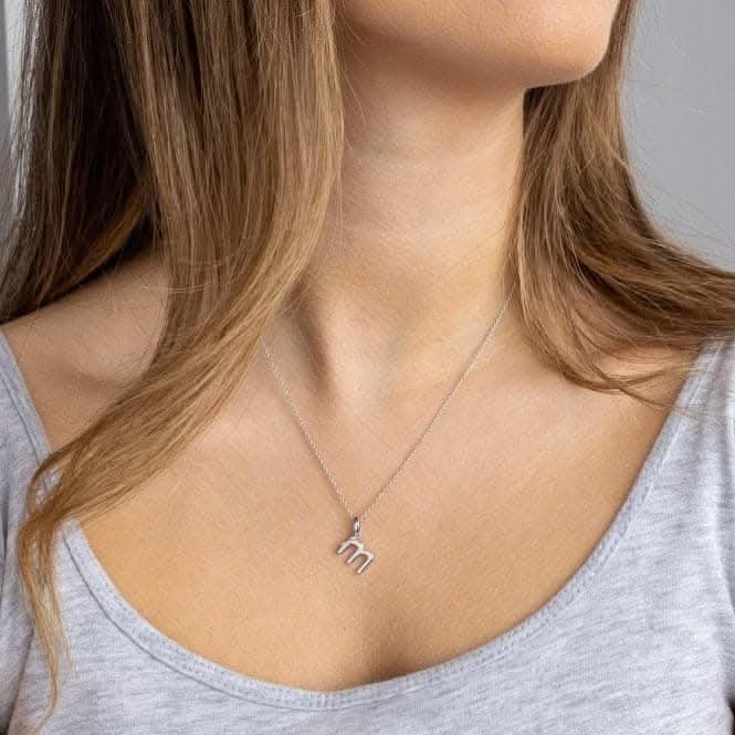 Signature Skript Lowercase m Charm Pendant 9197RPM