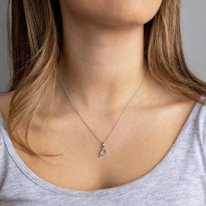 Signature Skript Lowercase p Charm Pendant 9197RPP