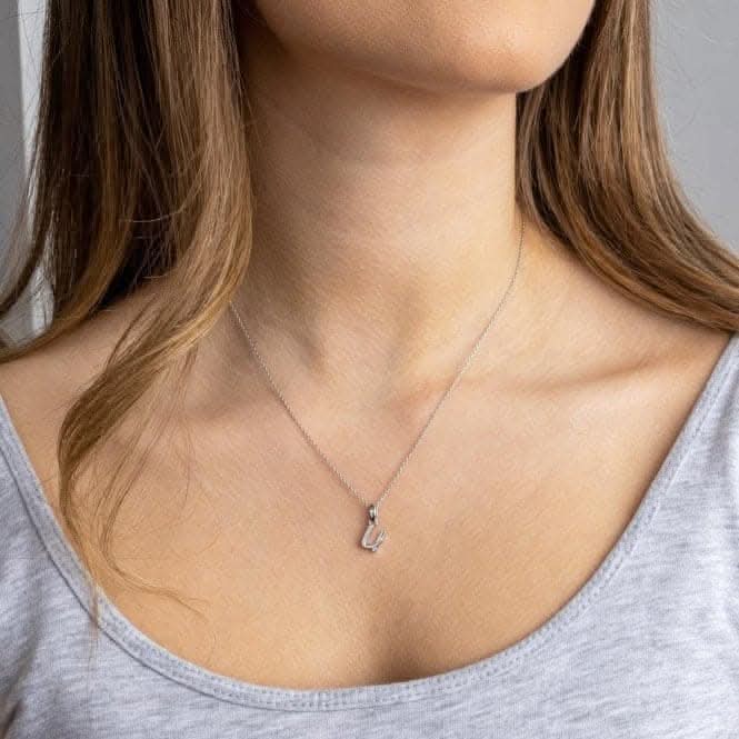 Signature Skript Lowercase u Charm Pendant 9197RPU