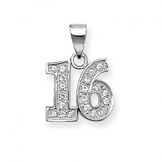 Acotis Silver 16th Birthday Celebration Pendant G6329