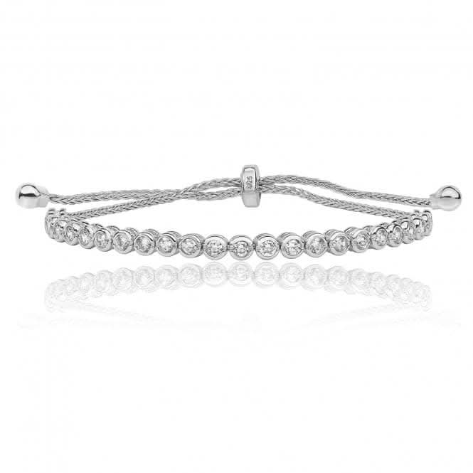 Silver & Co Round Cubic Zirconia Bracelet SBG0021
