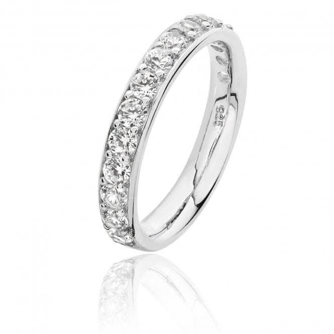 Silver & Co Cubic Zirconia Thread Grain Ring SRG0031CZ