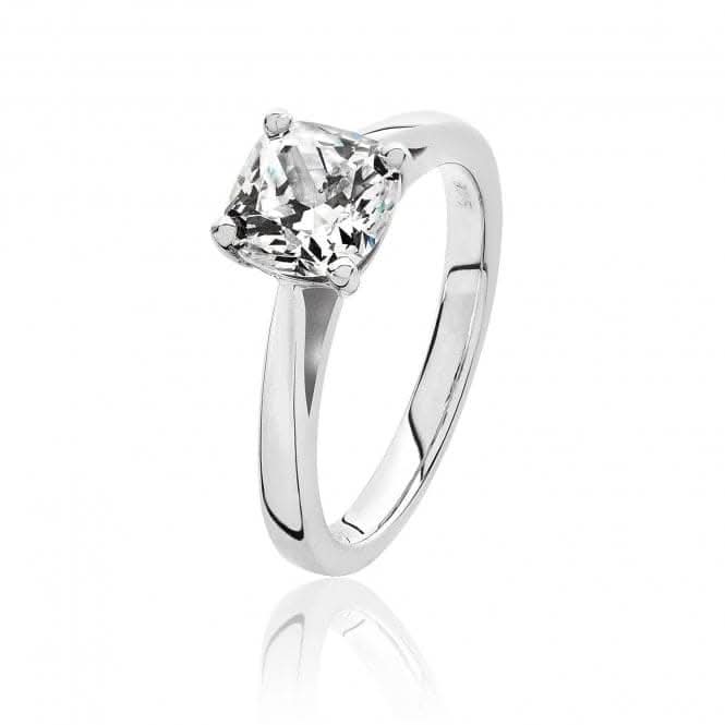 Silver & Co Cushion Cubic Zirconia Silver Ring SRG0080CZ