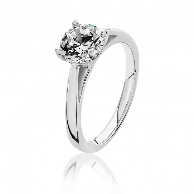 Silver & Co CZ Ring with 4 Claw Setting SRG0077CZ