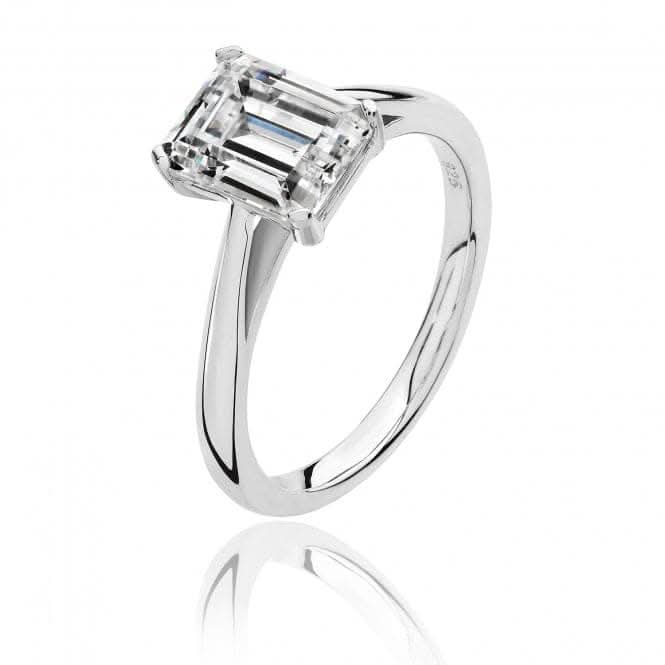 Silver & Co Cubic Zirconia Solitaire Ring SRG0087CZ