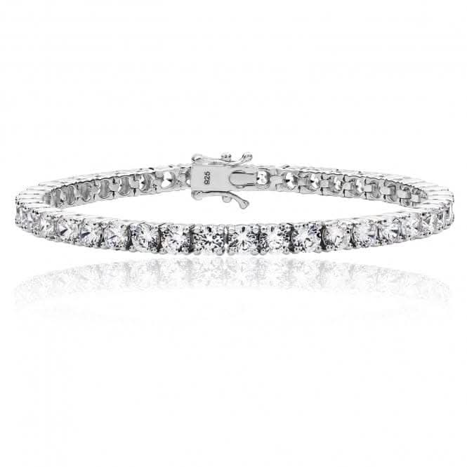 Silver & Co Cubic Zirconia Line Bracelet with Claw Setting SBG0010