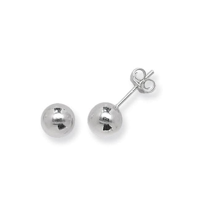 Acotis Silver Ball Stud Earrings G5514