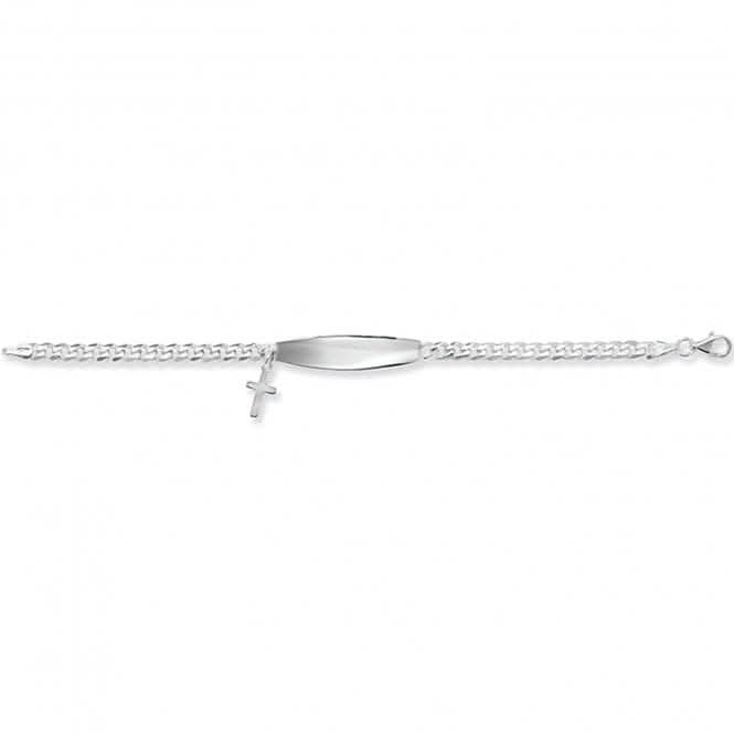 Acotis Silver Baby's Cross ID Bracelet G2341