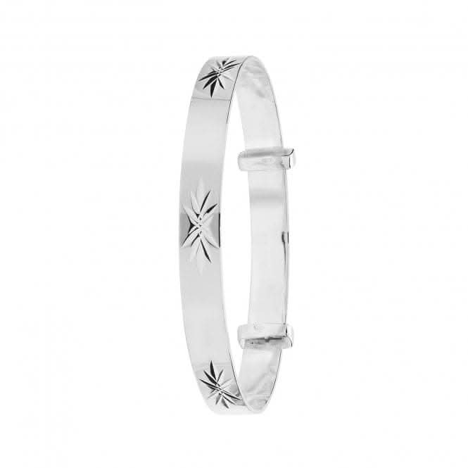 Silver Babies Round Dia Cut Expandable Bangle G4379Acotis Silver JewelleryTH - G4379