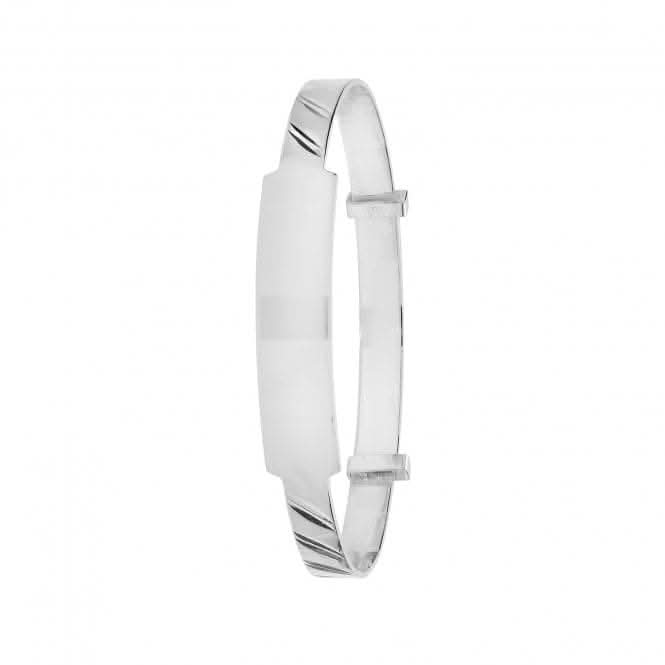 Silver Babies Round Dia Cut Id Expandable Bangle G4372Acotis Silver JewelleryTH - G4372