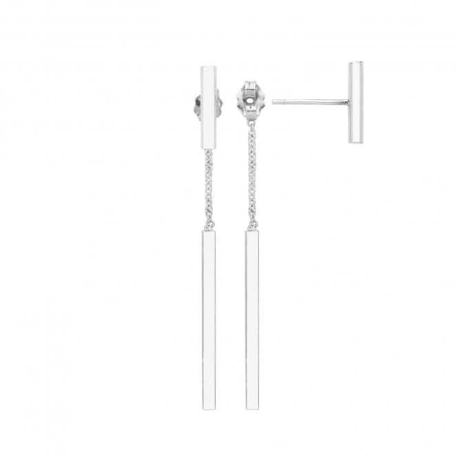 Acotis Silver Bar Drop Earrings G51240