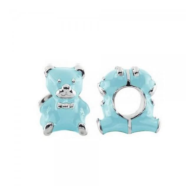 Silver Bear Wheel with Blue Enamel