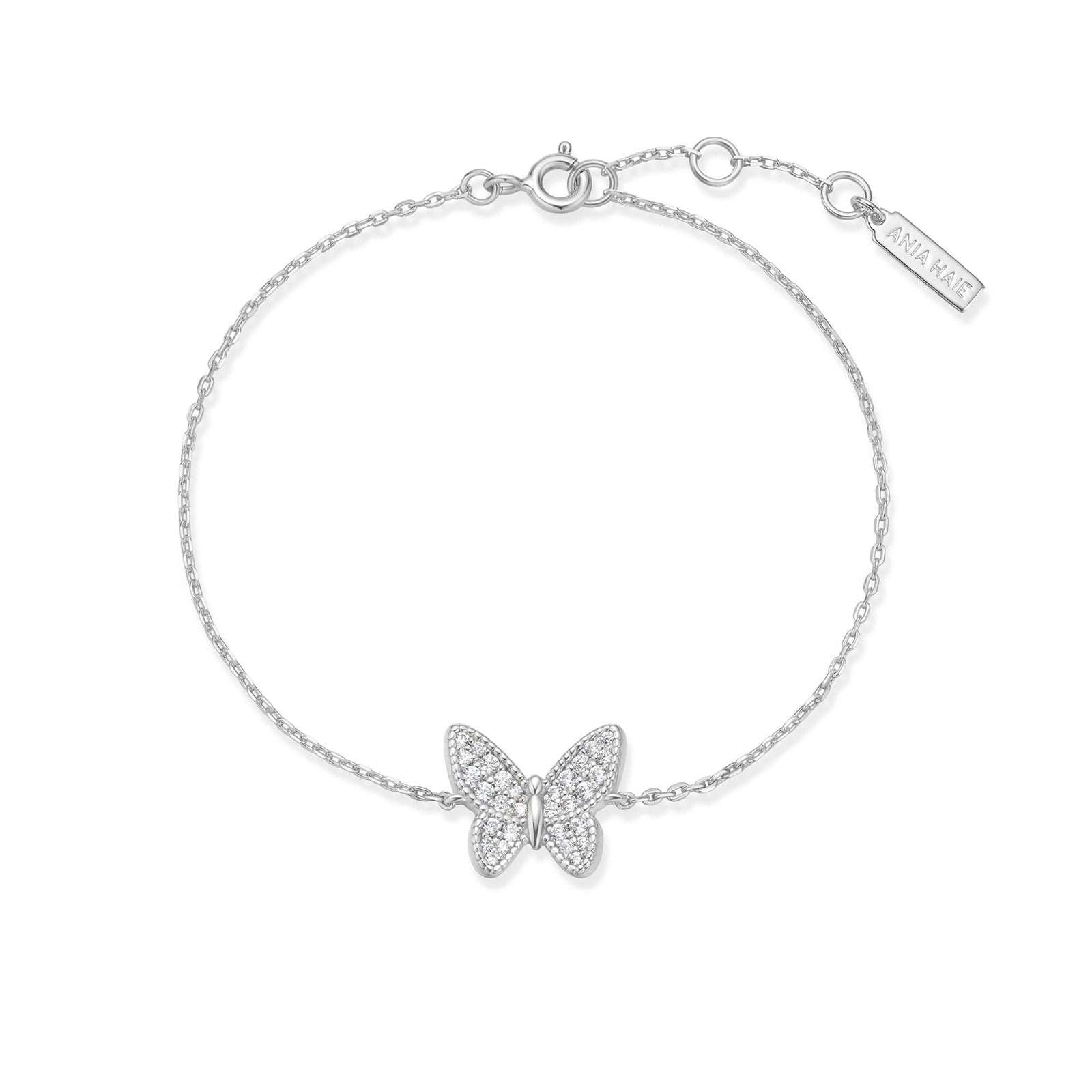 Silver Butterfly Pavé Bracelet B064 - 02HAnia HaieB064 - 02H