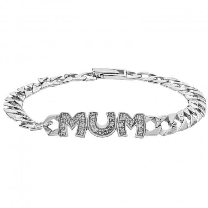 Acotis Silver Cast Zirconia Mum Bracelet G2127