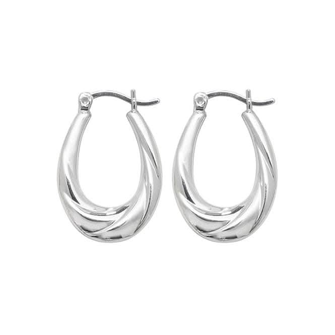 Acotis Silver Creole Earrings G51041