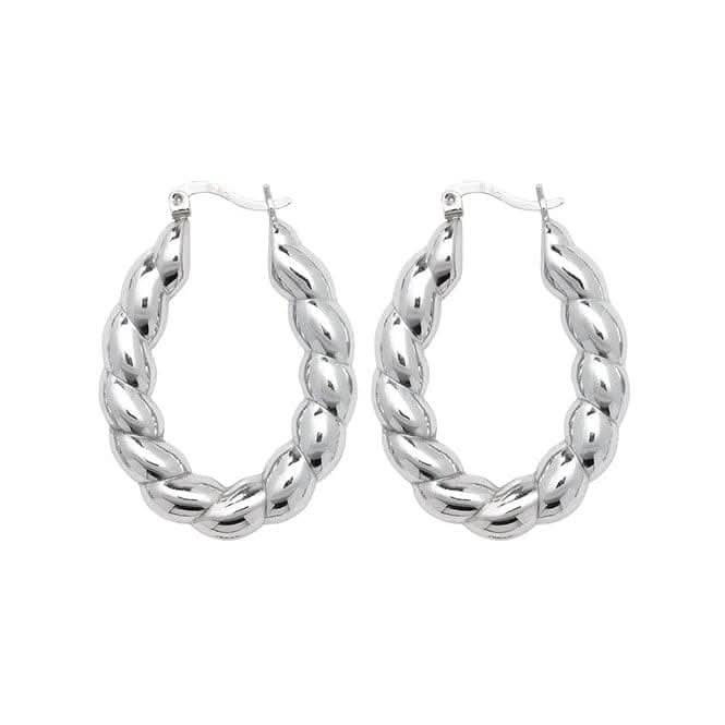 Silver Creole Earrings G5888Acotis Silver JewelleryTH - G5888