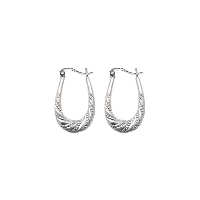 Acotis Silver Creole Earrings G5889
