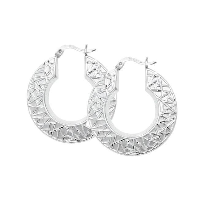 Acotis Silver Creole Earrings G5895