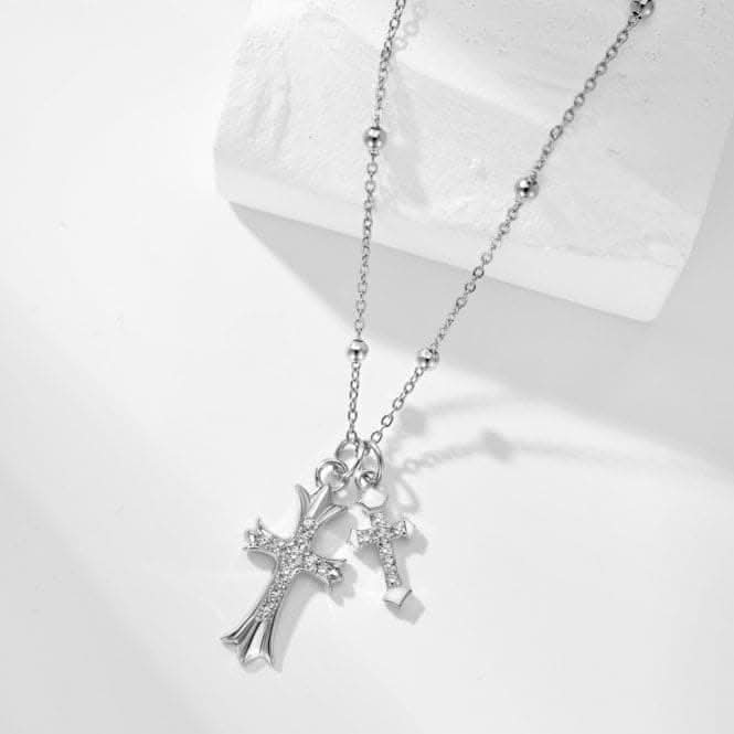 Silver Cross Necklace ERLN022Ellie Rose LondonERLN022