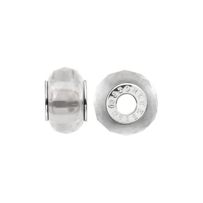 Silver & Crystal Wheel Charm S434SUG