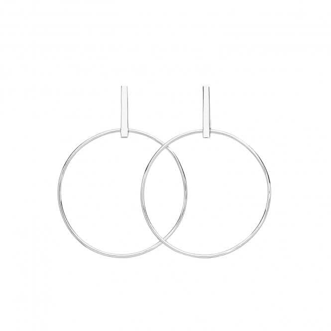 Acotis Silver Drop Hoops G51245
