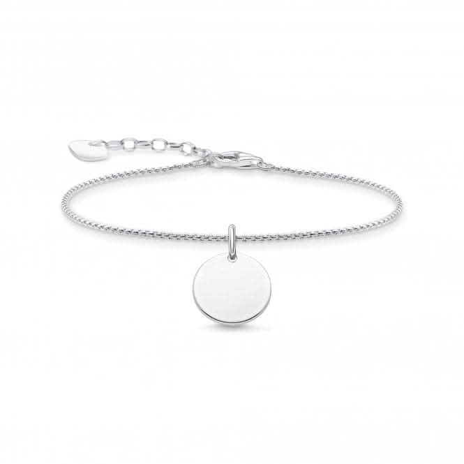 Silver Engravable Coin Bracelet A1960 - 001 - 21 - L19vThomas Sabo Sterling SilverA1960 - 001 - 21 - L19v