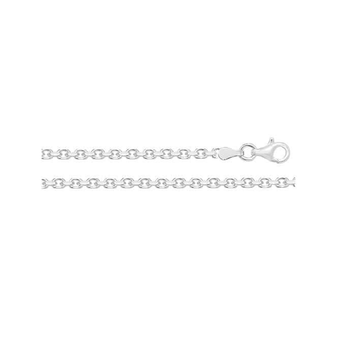 Silver Faceted Belcher Chain G1329Acotis Silver JewelleryG1329/16