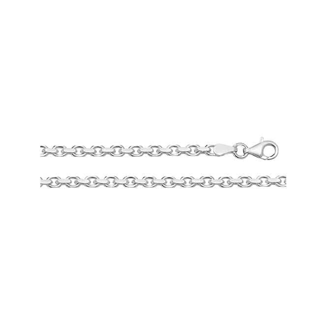 Acotis Silver Chain Faceted Belcher G1330