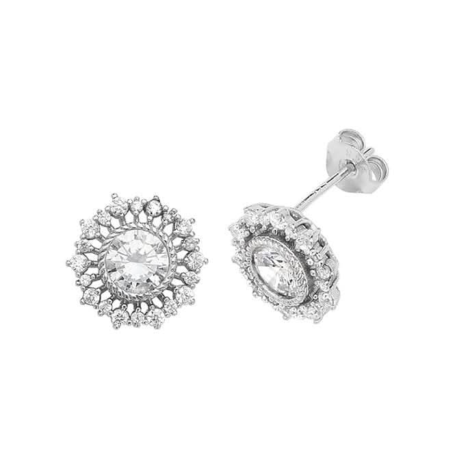 Acotis Silver Stud Earrings Zirconia G51122