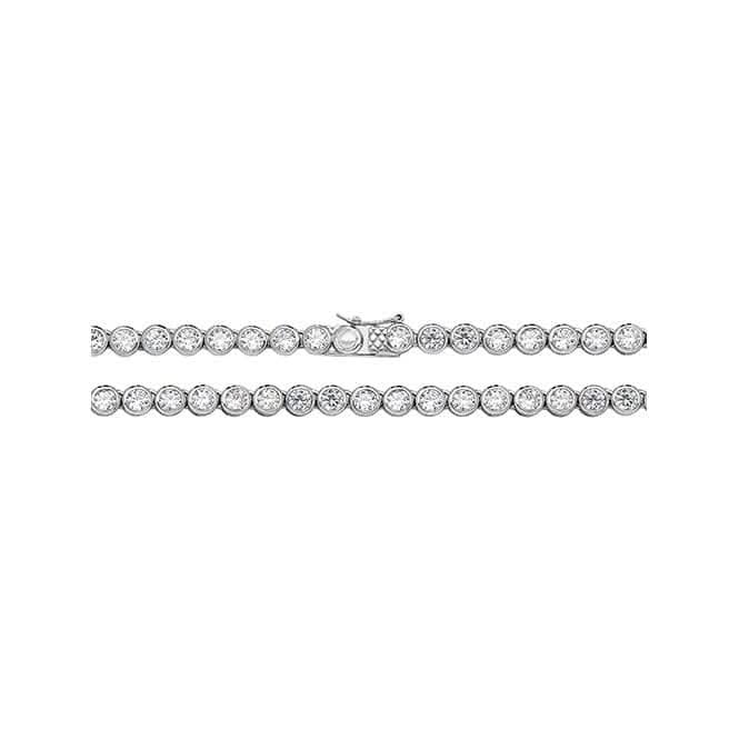 Silver Figaro Pave Chain G1100Acotis Silver JewelleryG1098/20