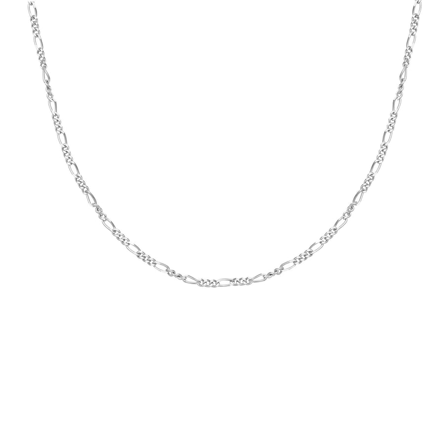 Silver Filia Curb Chain Necklace N063-04H
