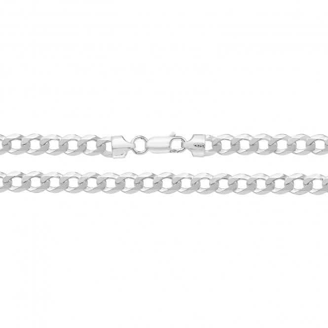 Acotis Silver Chain Flat Curb G1163