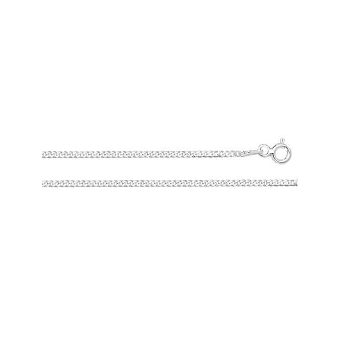 Acotis Silver Chain Flat Curb G1325