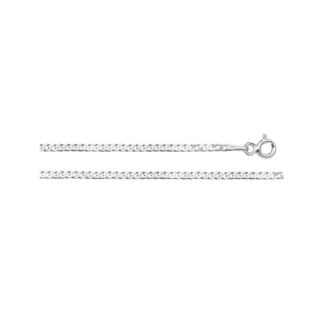 Acotis Silver Chain Flat Curb G1326