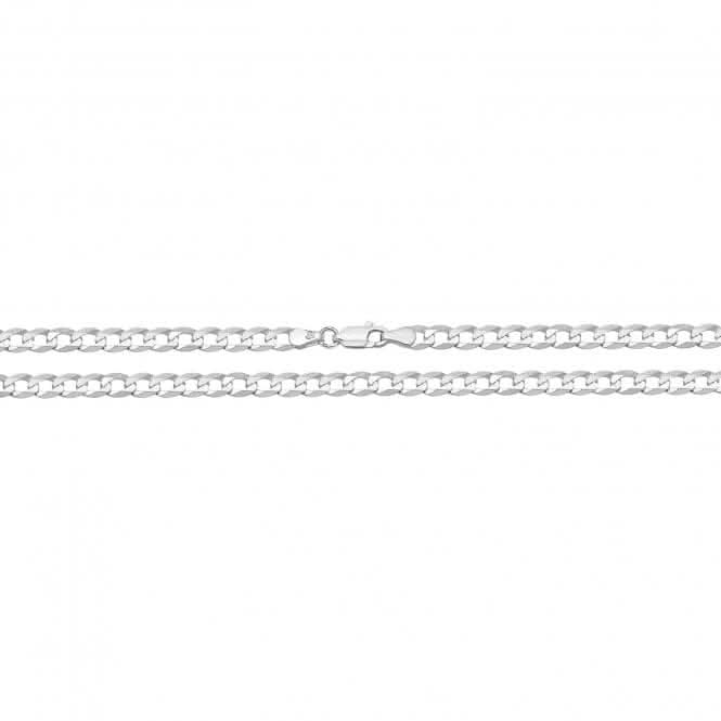 Acotis Silver Chain Flat Open Curb G1242