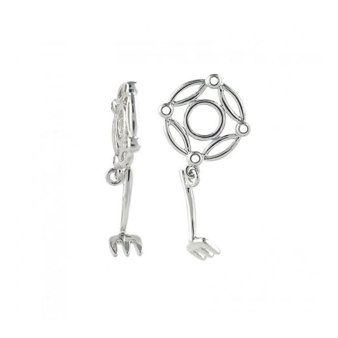 Silver Garden Rake Dangle Charm S287