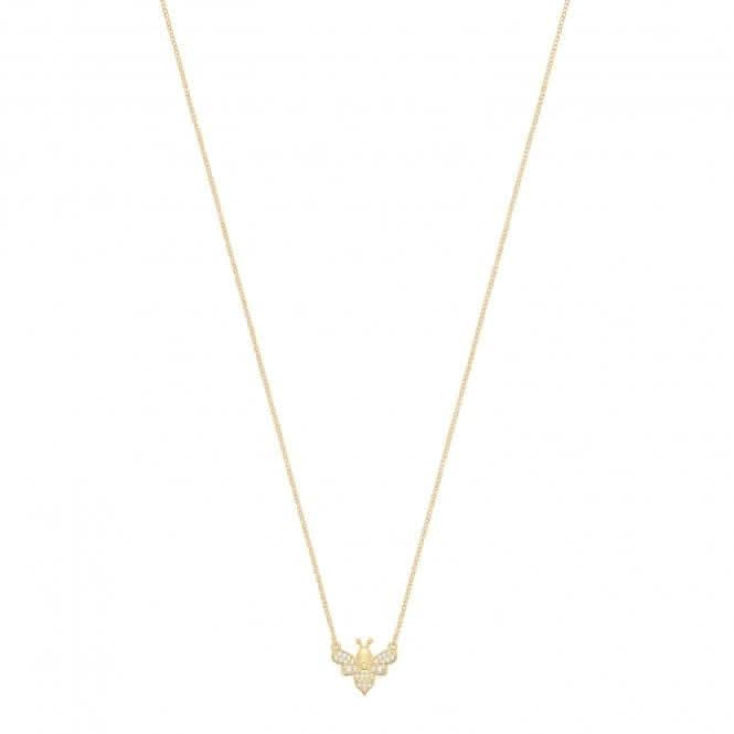 Acotis Silver Necklace Gold Plated With Bee G3390GP