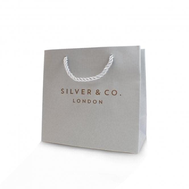 Silver Green White Oval Cluster Cubic Zirconia Chain Pendant SPG0035EMSilver & CoSPG0035EM