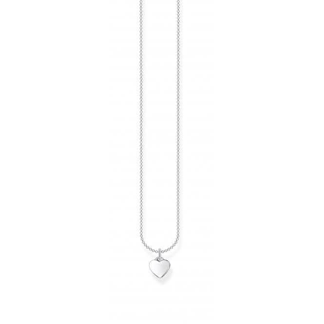 Silver Heart Necklace KE2049-001-21