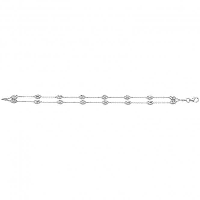 Acotis Silver Bracelet Dia Cut Beads G2587