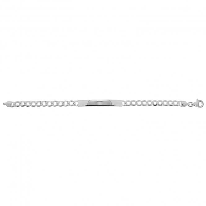 Silver Ladies Curb Id Bracelet G2107Acotis Silver JewelleryTH - G2107